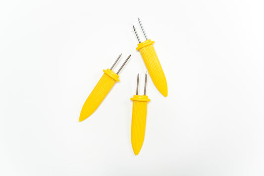 Easy Grip Yellow Corn Cob Holders